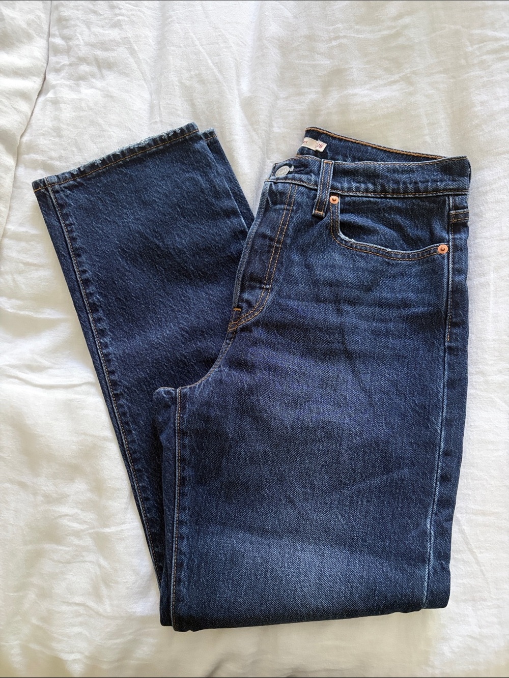 Levi’s Wedgie Straight Jeans in Indifferent Indigo NWOT - Picture 7 of 8